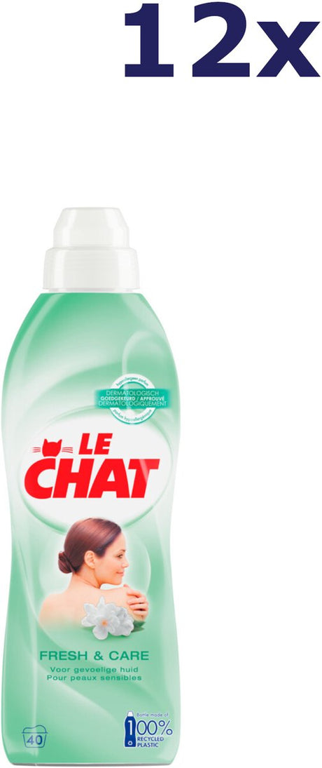 Le chat wasverzachter - fresh care - 40 wasbeurten - 12 x 880 ml - voordeelverpakking