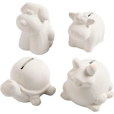 Creativ company https: www.cchobby.nl dierenspaarpot-h-7-10-cm-wit-4-stuk-1-doos