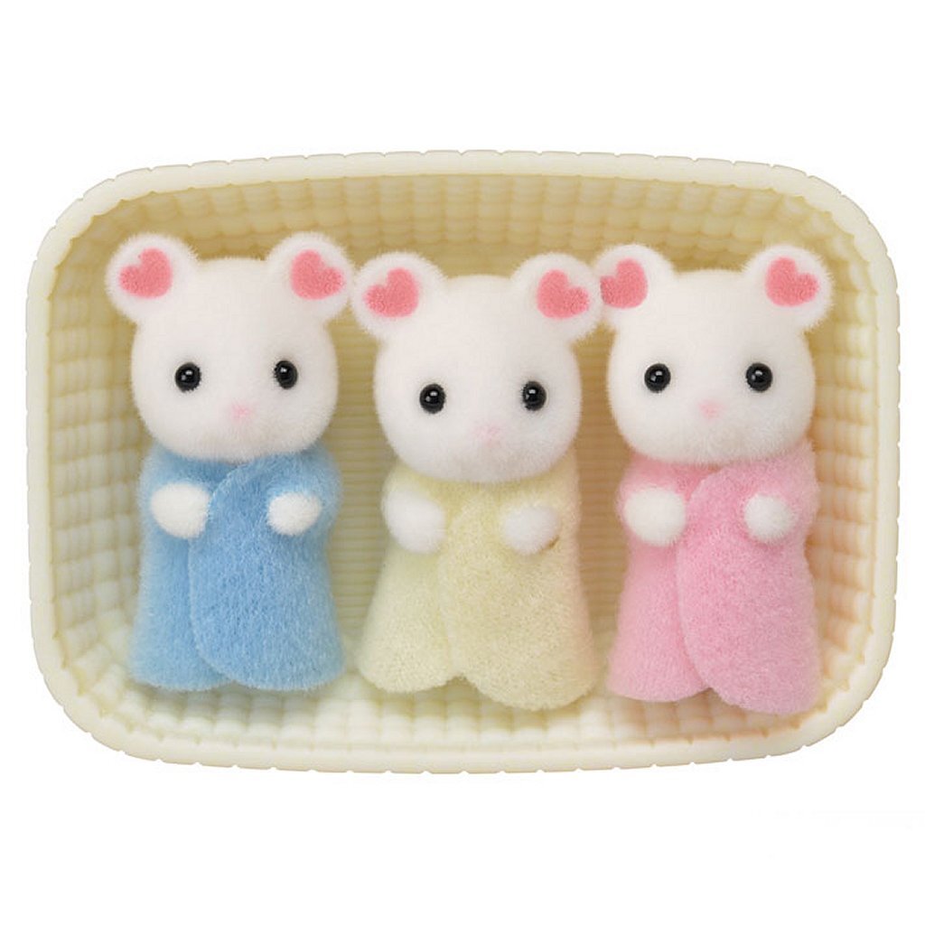 Sylvanian Sylvanian Families 5337 Triplets Marshmellow Mouse