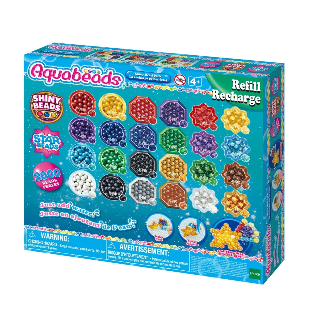 Aquabeads påfyllning av glanspärlpaket 2000 stycken