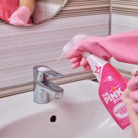Overige merken the pink stuff bathroom foam cleaner spray 750 ml