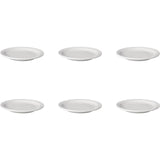 Mammoet gebaksbord budgetline smalle rand porselein 16cm set a 6 stuks