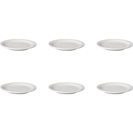 Mammoet gebaksbord budgetline smalle rand porselein 16cm set a 6 stuks