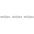 Mammoet bord smalle rand bugetline porselein wit 26 cm (set van 3 )
