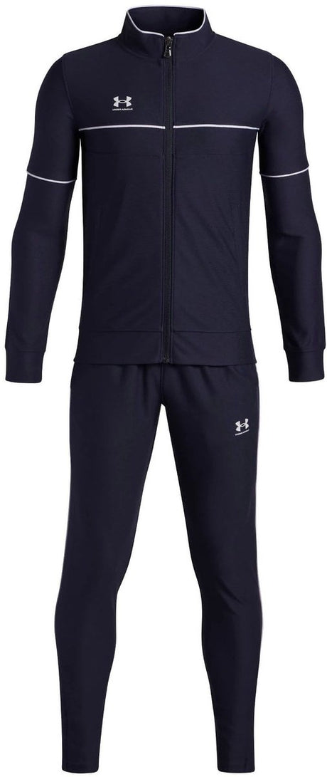 Under armour ua b challenger tracksuit-blu jongens trainingspak - midnight navy - wit 128