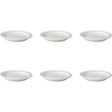 Mammoet gebaksbord soepschotel budgetline 17 cm porselein wit (set van 6 ).