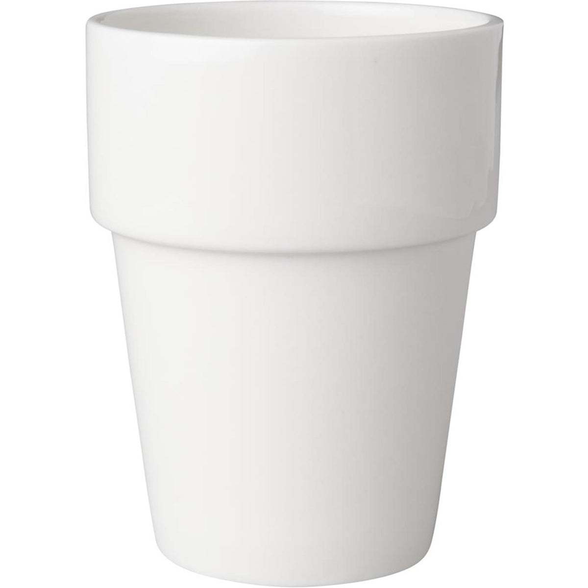 Mammoet melkbeker budgetline porselein 190ml wit (set van 6 ) dia7.5xh10