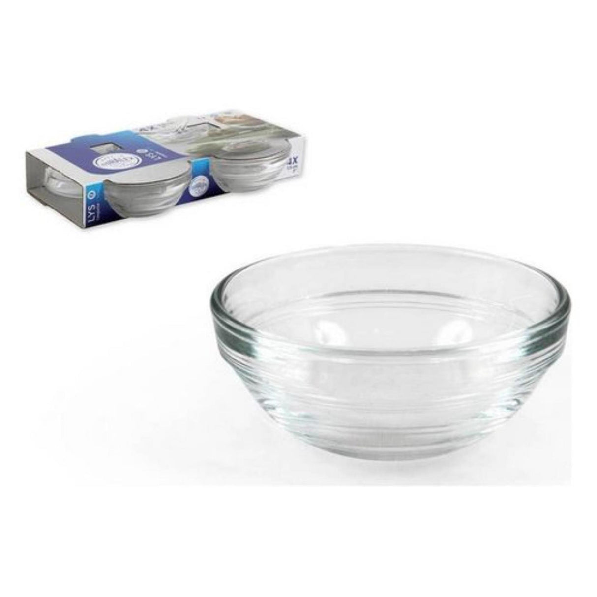 Duralex schaal lys stapelbaar 7,5cm 4st