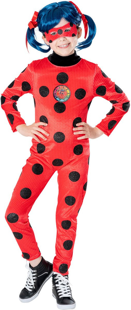 Rubies - miraculous ladybug deluxe met pruik (5-6 jaar) 116