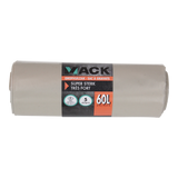 1054869 - grofvuilzak 60l, extra sterk transparant ldpe, 5 st per rol | 10 stuks