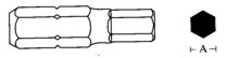Jonnesway tip-imbus 5x75mm 6-kąt.10mm