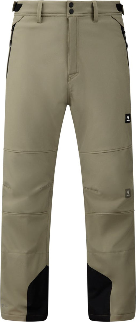 Brunotti - huygens softshell ski broek - heren - dusky green - 10k waterproof - 4-way stretch - xxl