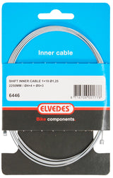 Switch Elvedes Cavo interno 2250 mm 1 x 19 Galvanizzato Ø1,25 con N Nipple Ø4 × 4 + Tø5 × 3 (per pezzo) argento