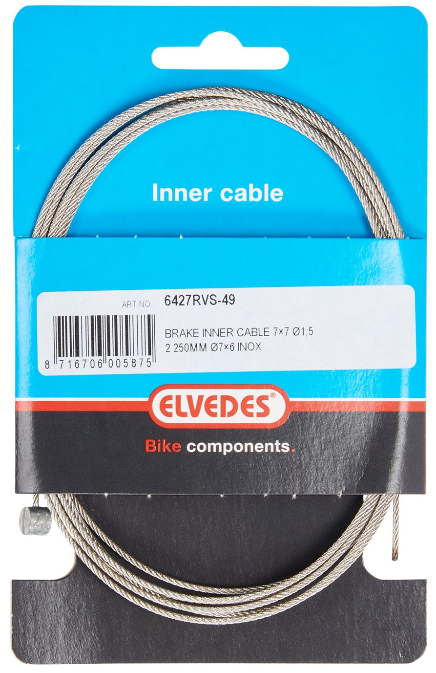 Eldedes Rem Binnenkabel 2250mm T-nippel 6427RVS-49