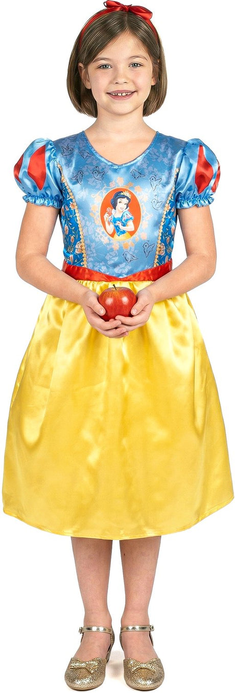 Disguise disney prinses - snow white, sneeuwwitje, maat m (7-8 jaar)