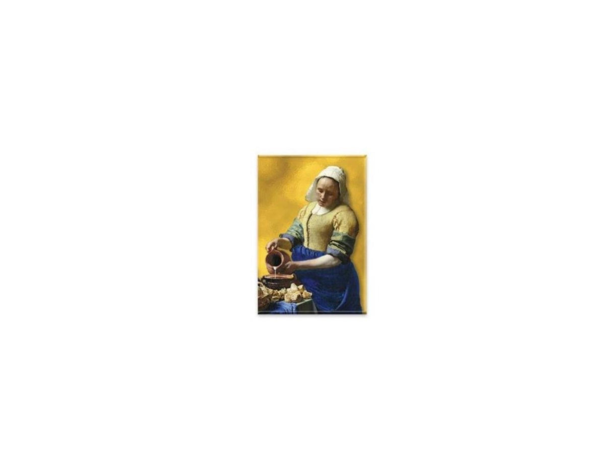 Magneet vermeer het melkmeisje 8x5,5cm