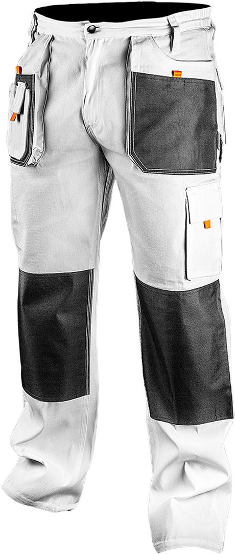 Neo tools schilders werkbroek wit xl 56 oxford bescherming 35% katoen-65% polyester 267 gr m2 ce-en340