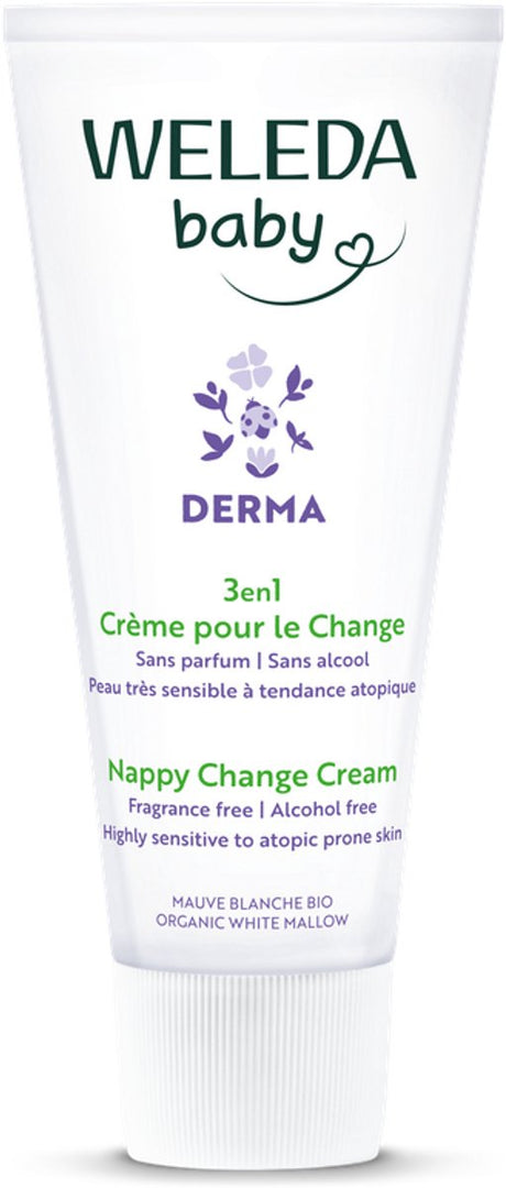 Weleda baby derma 3-in-1 billenbalsem - billenzalf - vermindert roodheid herstelt geïrriteerde huid - beschermt tegen vocht - 100% natuurlijke ingrediënten - 50ml