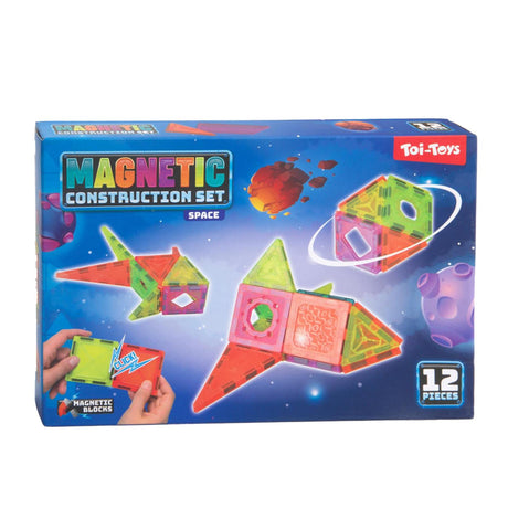 Toi-toys bouwset magneetpanelen 12-delig 3 assorti