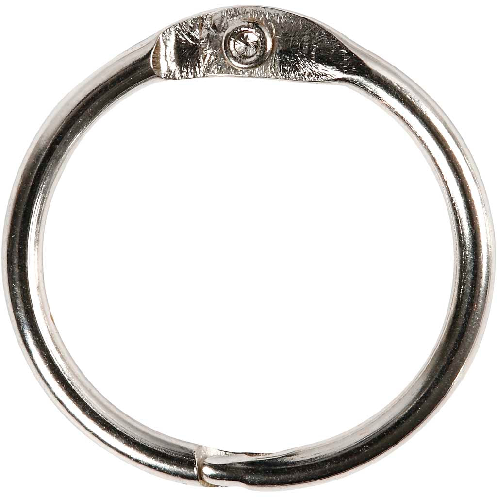 Creativ company cc boekbindersring 19 mm zilver 10 stuks