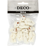 Creativ company teddyberen 4x2,5 cm 6 stuks