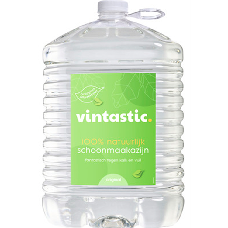 Vintastic 1074502 - natuurlijk schoonmaakazijn 5l | 6 stuks