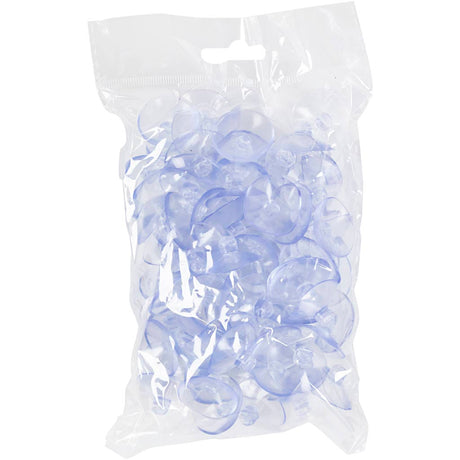 Creativ company cc transparant plastic zuignappen d:25 mm 100 stuks