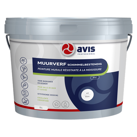 Avis professional 1074455 - avis mv schimmelb. wit mat 5lt | 1 stuks