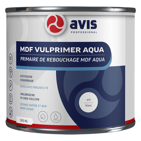 Avis professional 1074465 - avis mdf vulprim aq wit 500ml | 1 stuks