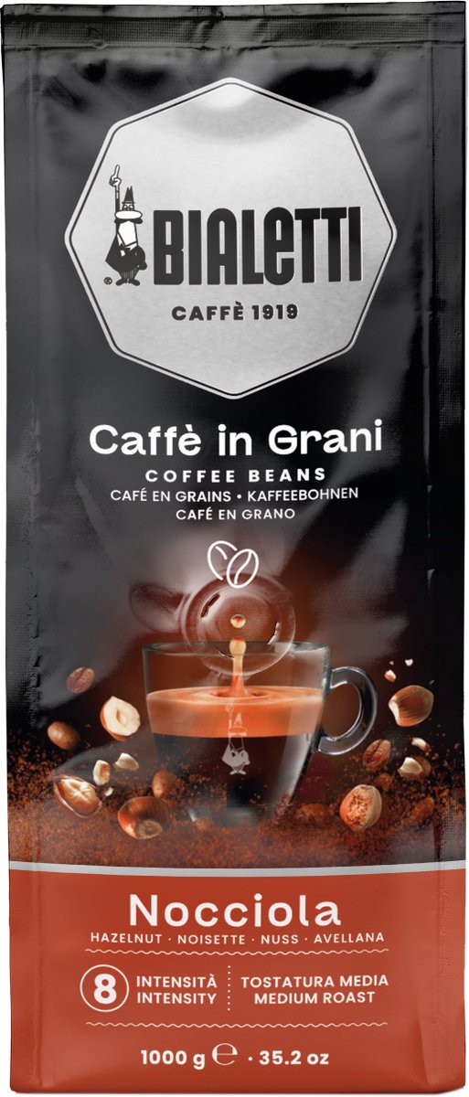 Bialetti koffiebonen hazelnut 1kg