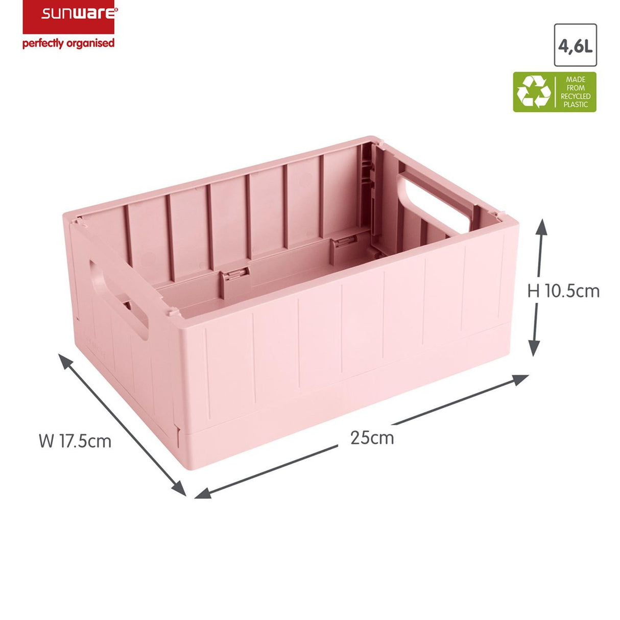 Sunware sigma home vouwkrat 4,6l roze