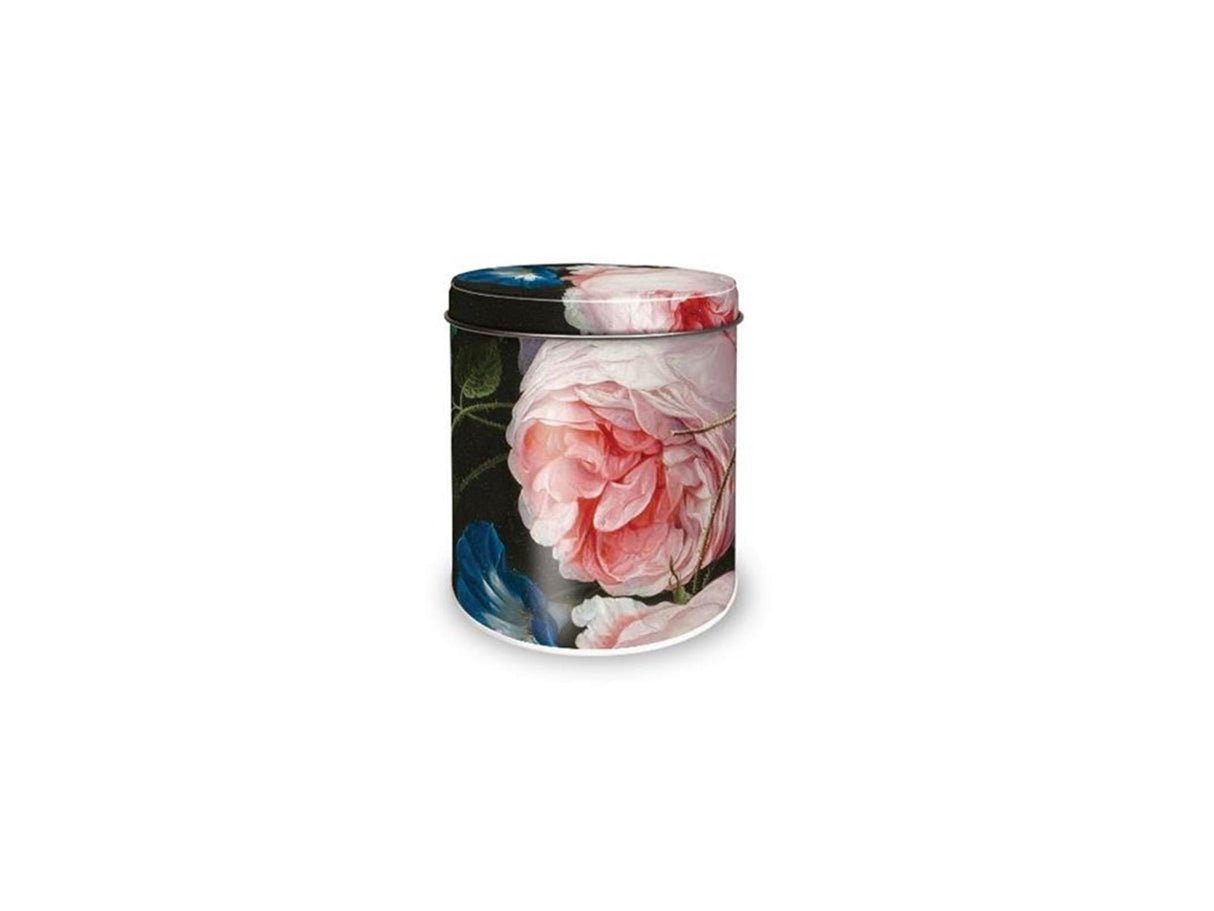Bewaarblik de heem bloemen ø10xh11,5cm