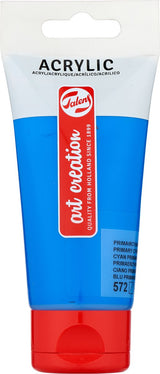 Talens art creation acrylverf tube van 75 ml, primaircyaan (572)