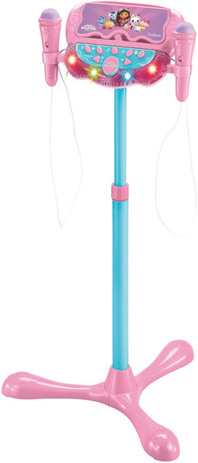 Lexibook gabby’s dollhouse verstelbare standaard met 2 microfoons met stemeffecten, verlichting, luidspreker, bluetooth