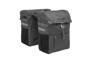 New Vigo Double bicycle bag sporty, water -repellent, black gray