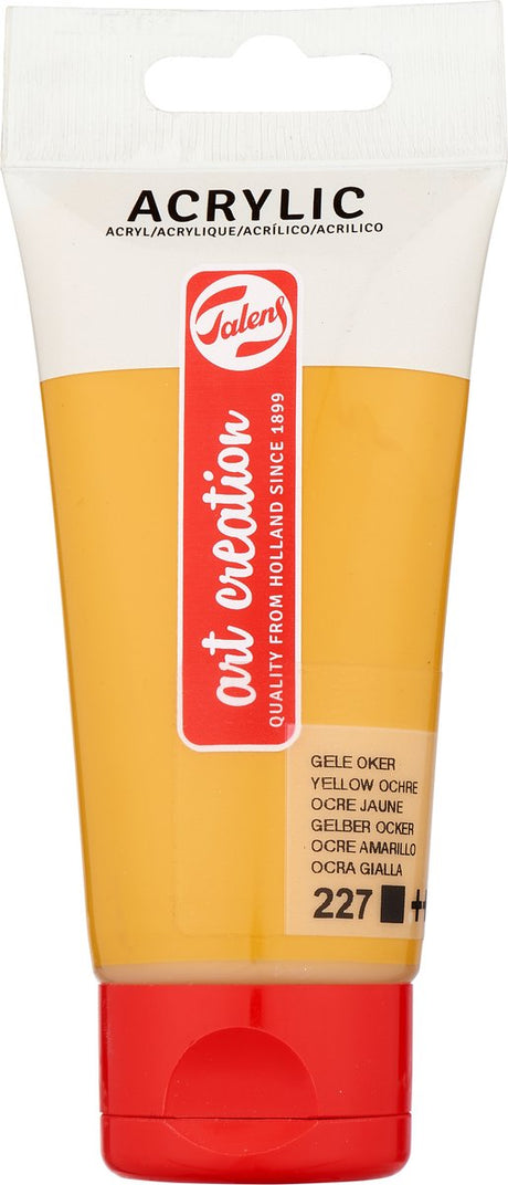 Talens art creation acrylverf tube van 75 ml, gele oker (227)