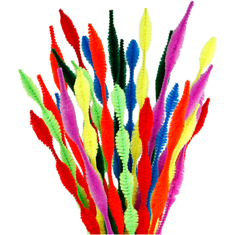 Creativ company http: www.cchobby.nl chenille-gegolfd-l-30-cm-dikte-5-12-mm-diverse-kleuren-28-div-1-doos