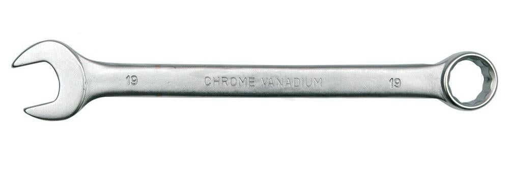 Vorel platte-oogmoersleutel 19mm satijn
