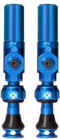 Muc-off tubeless ventiel big bore hybrid small blue auto schräder ventiel 30mm