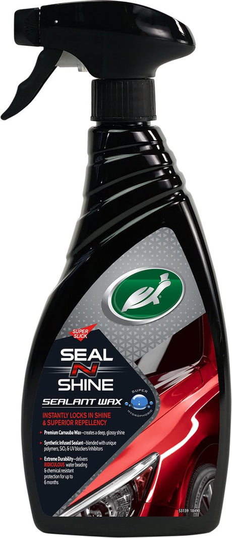 Turtle wax seal n shine sealant wax - langdurige glans – waterafstotend – geeft een superieure glans en bescherming - langdurige bescherming - eenvoudig te gebruiken – 500ml