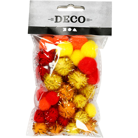 Creativ company https: www.cchobby.nl pompons-d-15-20-mm-oranje-rood-geel-48-stuk-1-doos