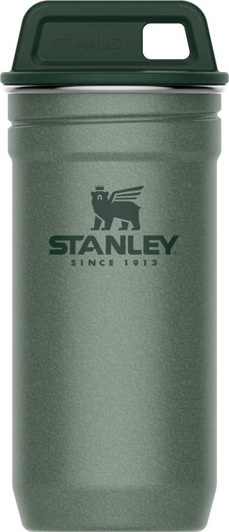 Stanley adventure nesting shot glass set 0.59ml - bpa vrije shotglazen - roestvrijstalen borrelglazen - makkelijk opstapelen en opbergen - vaatwasserbestendig - hammertone green