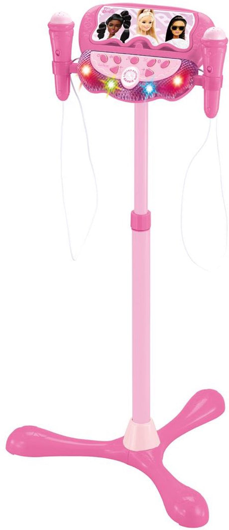 Lexibook barbie verstelbare standaard met 2 microfoons met stemeffecten, verlichting, luidspreker, bluetooth