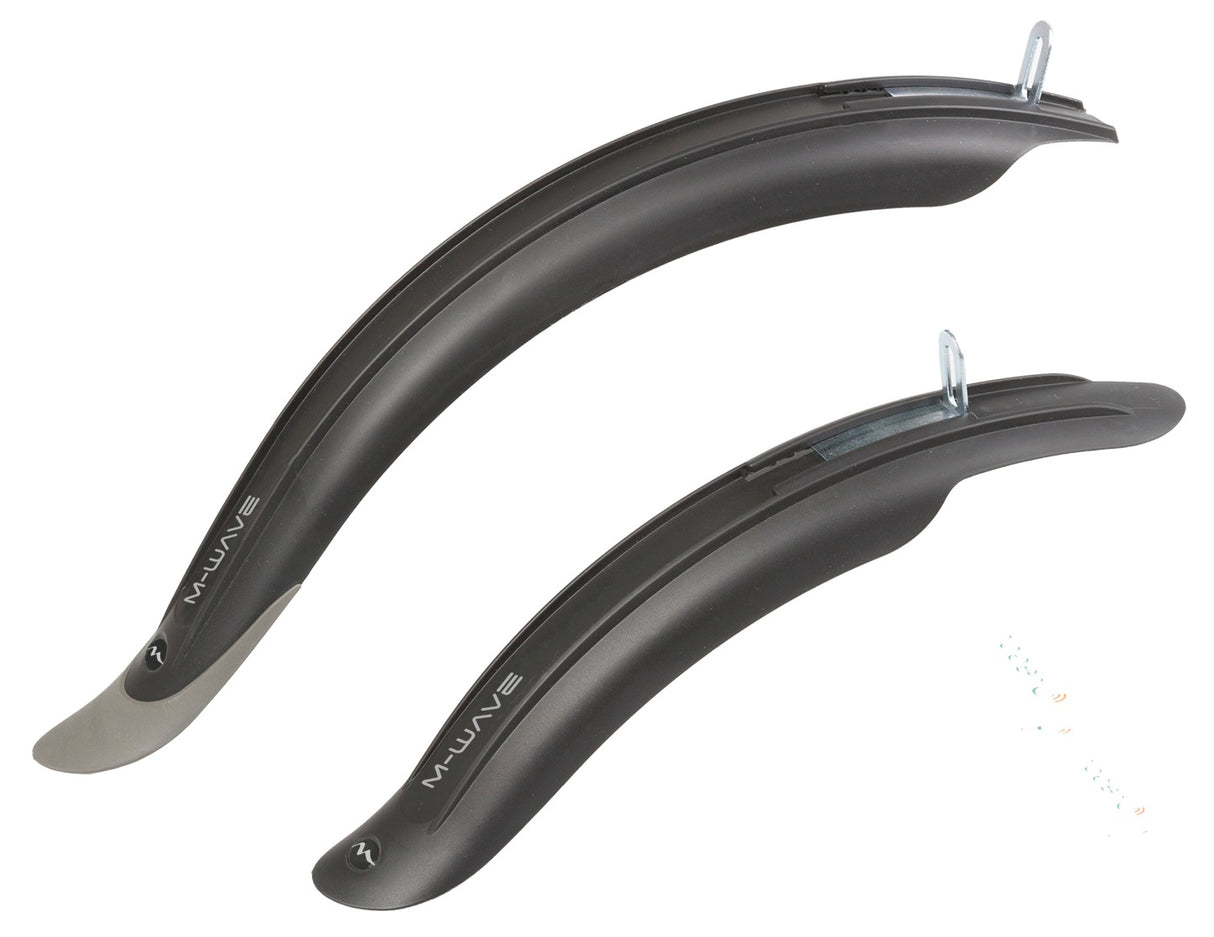 M-bølge mudguards sæt mudder max 16 20 tommer sort