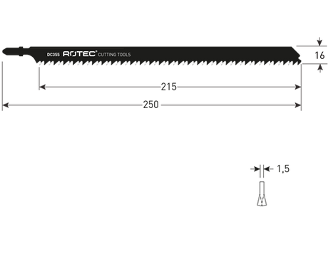 Rotec decoupeerzaagblad dc355 (2st)