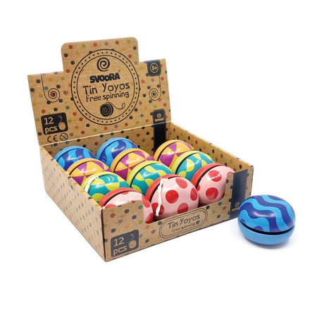 Dsp. retro tinnen yoyo groovy 4 ass. 5+ | 12 stuks