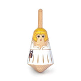 Griekse houten tol: athena. 3,5x3,5x8