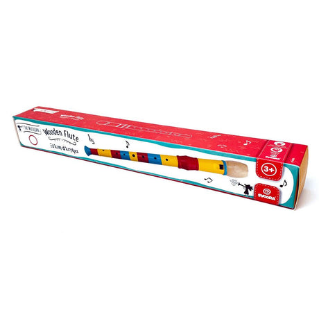 Houten blokfluit 32 cm. 2 ass. 3+ | 2 stuks