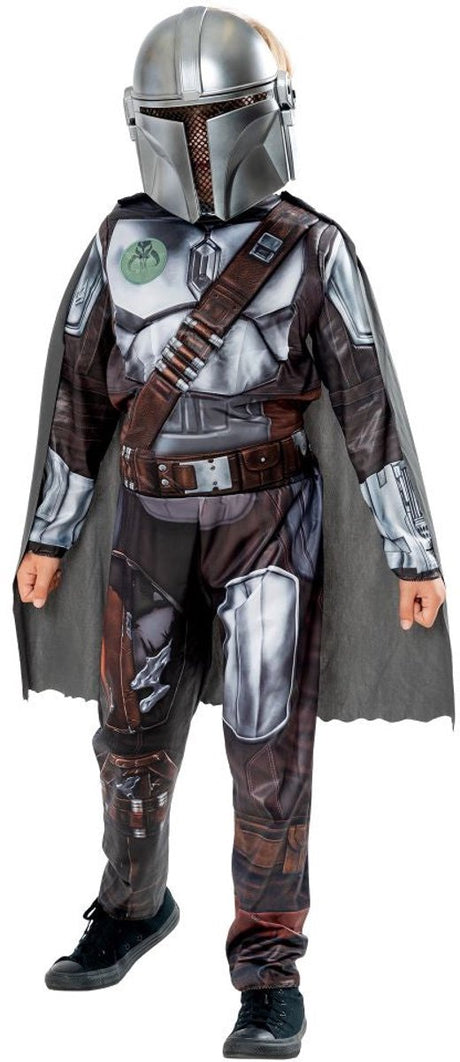 Rubies france - star wars klassiek kostuum - the mandalorian voor kinderen - 122 126 (5-6 jaar)