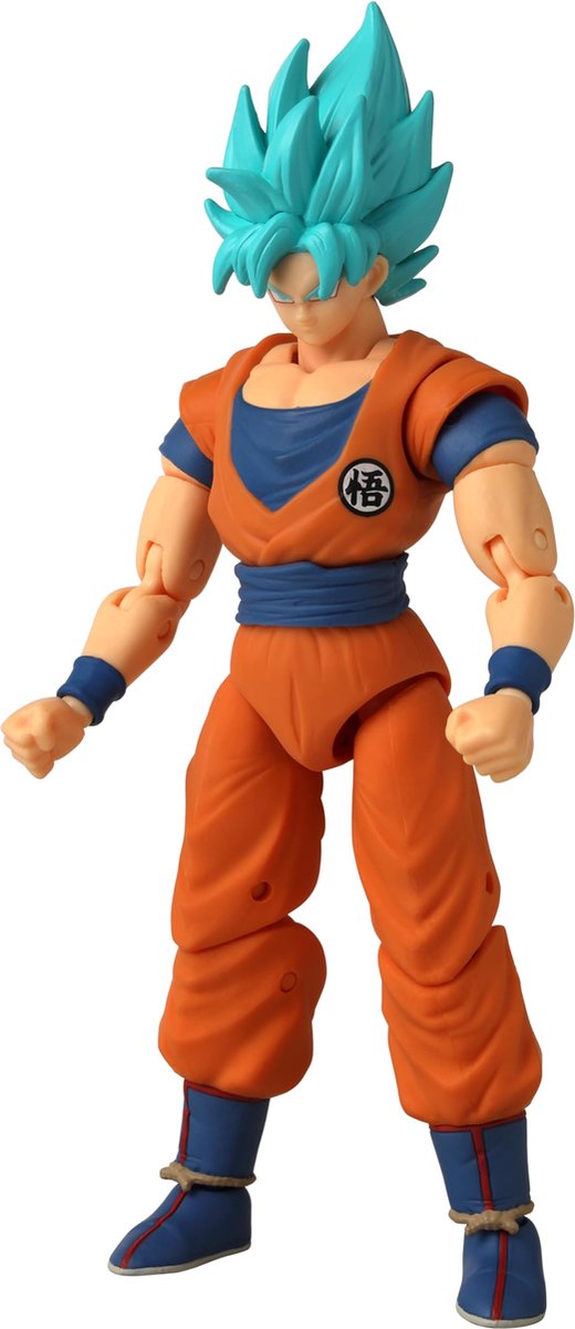 Bandai - dragon ball super - dragon stars 17 cm actiefiguur - blauw goku - officieel gelicenseerde dragon ball - blauw goku super saiyan actiefiguur - kinderspeelgoed 4+ - 36780